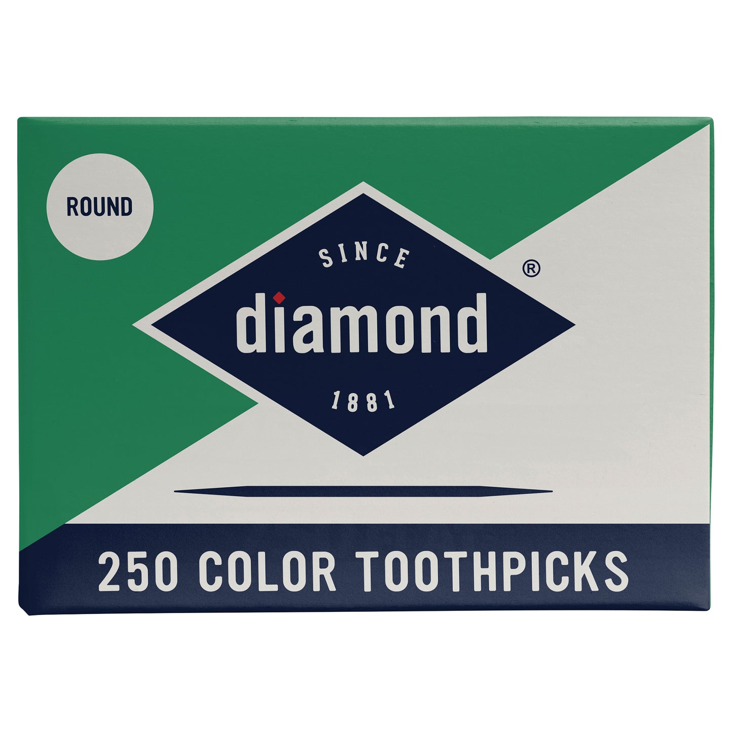 Diamond Round Color Toothpicks 250 ea