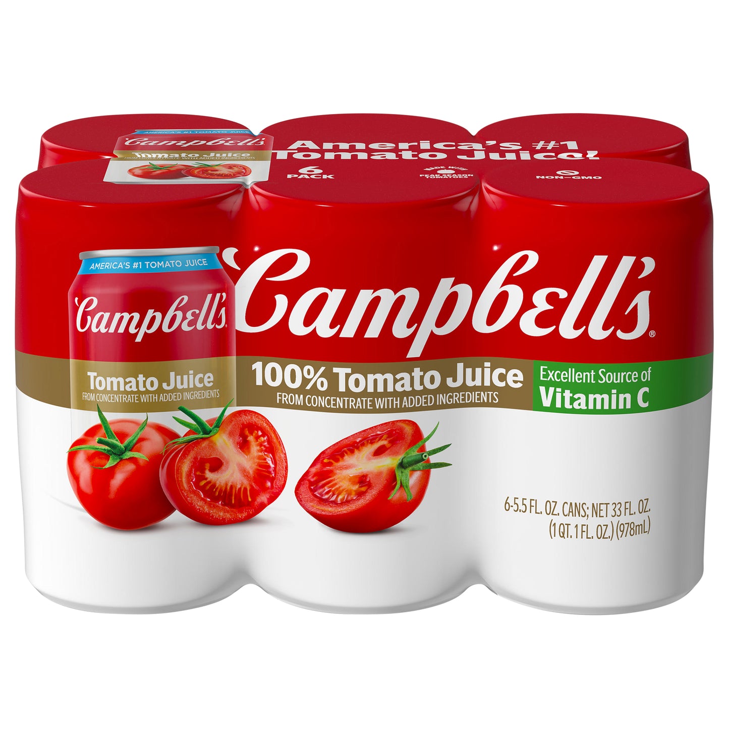 Campbell's Tomato Juice 6 - 5.5 fl oz Cans