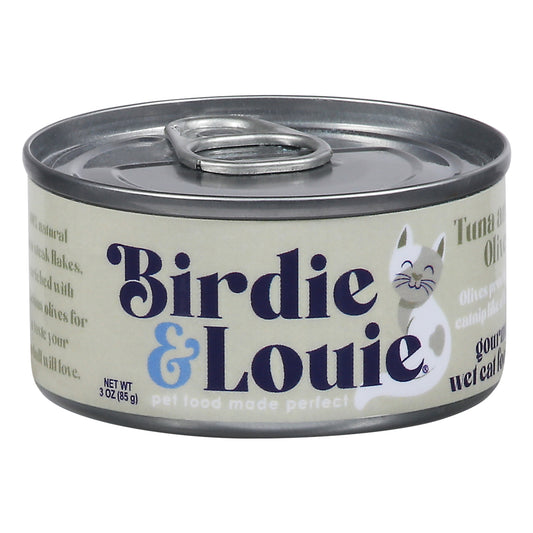 Birdie & Louie Gourmet Wet Tuna and Olives Cat Food 3 oz