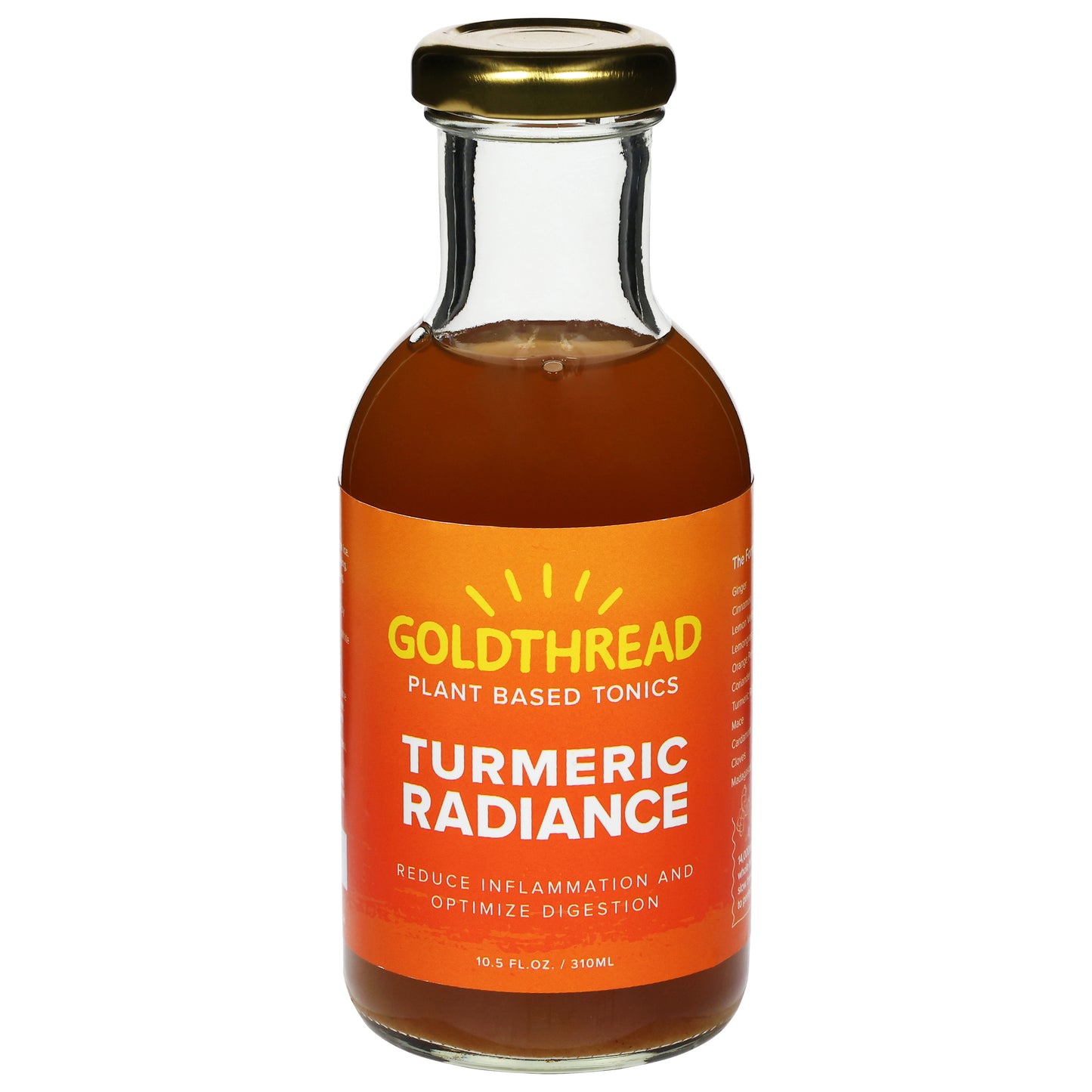 Goldthread Plant Based Turmeric Radiance Tonics 10.5 fl oz