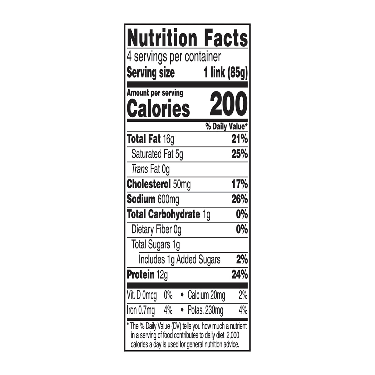 Aidells® Smoked Pork Sausage, Cajun Style Andouille, 12 oz. (4 Fully Cooked Links)