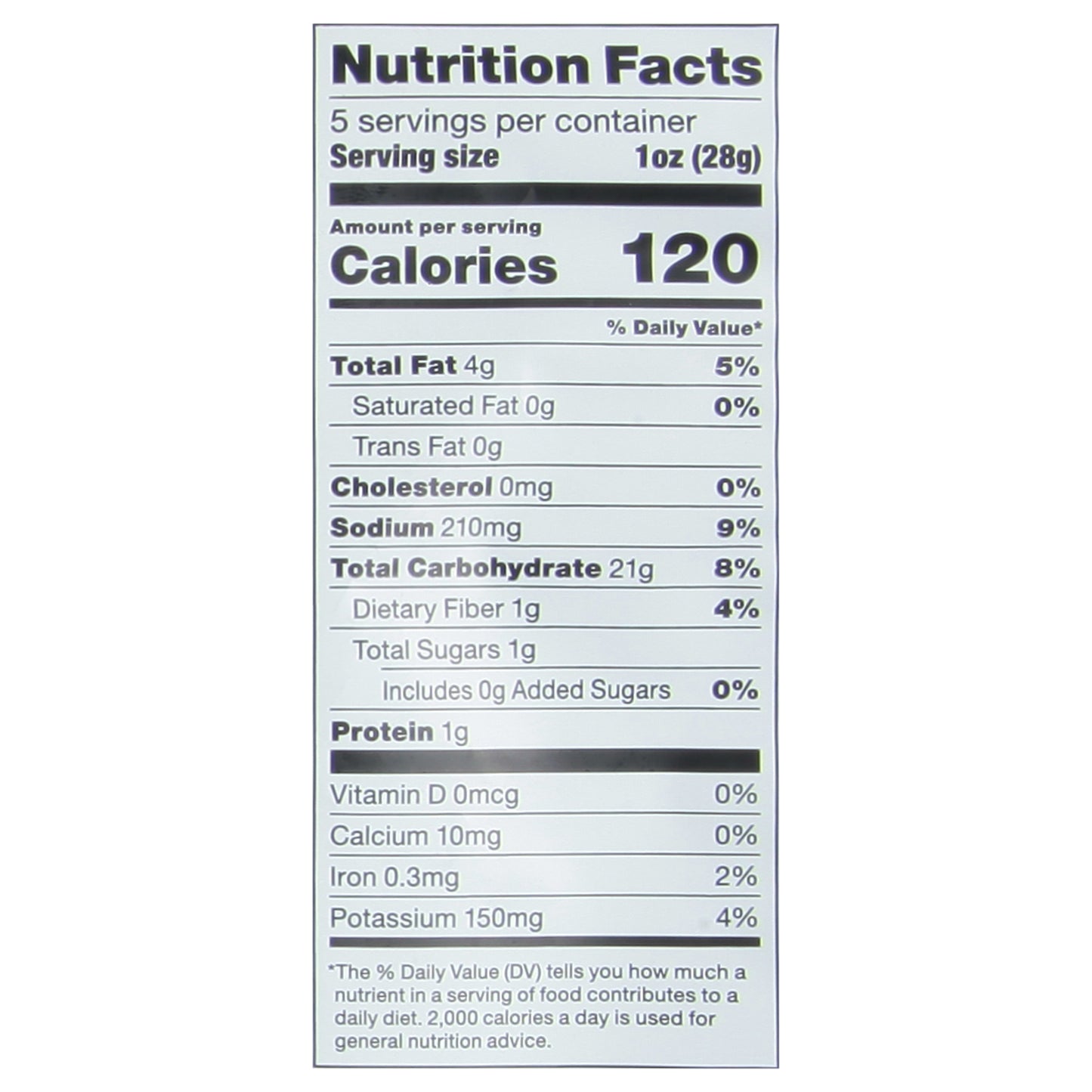 Popchips Original Sour Cream & Onion Popped Potato Snack 5 oz