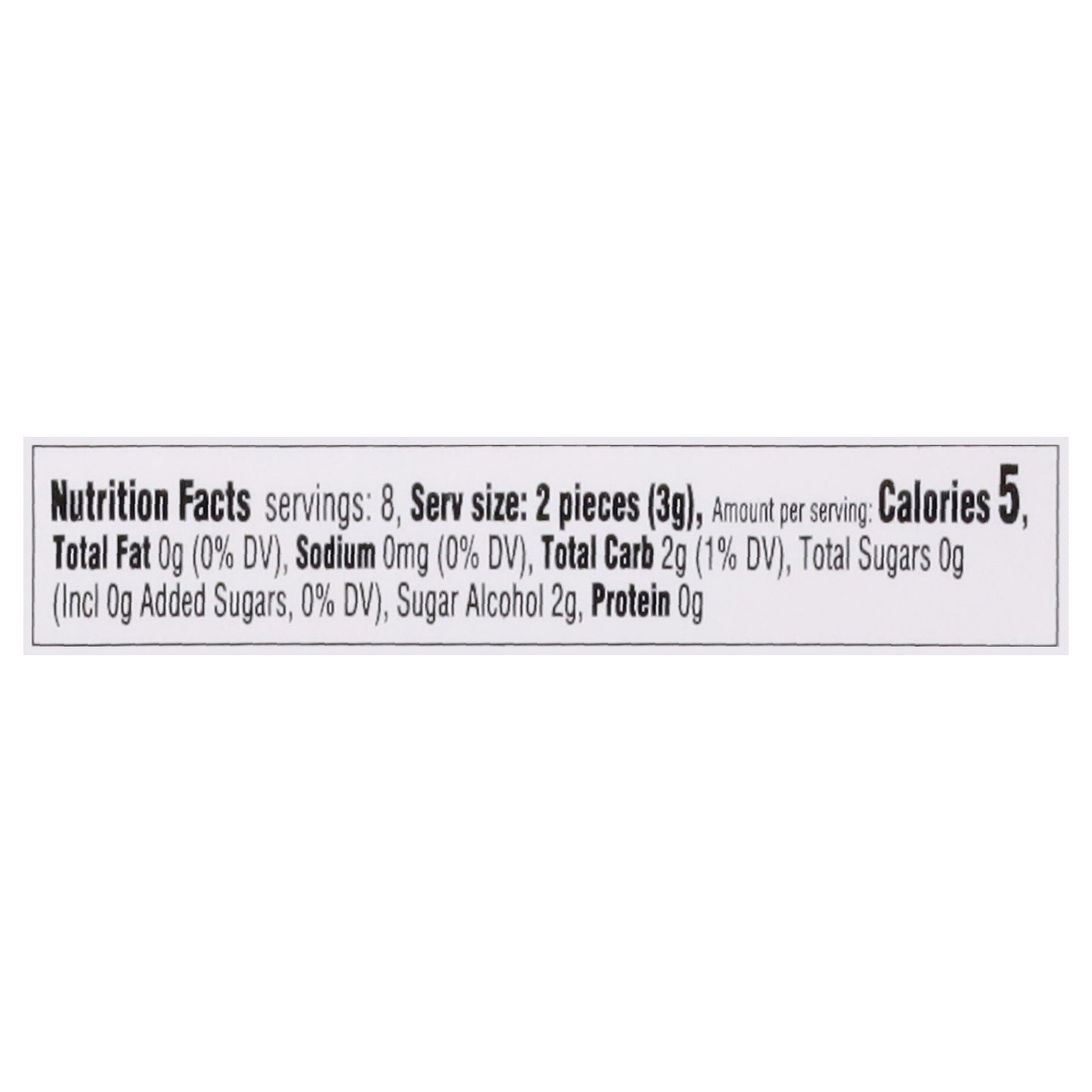 Trident White Sugar Free Peppermint Gum 16 ea