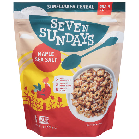 Seven Sundays Grain Free Maple Sea Salt Sunflower Cereal 8 oz