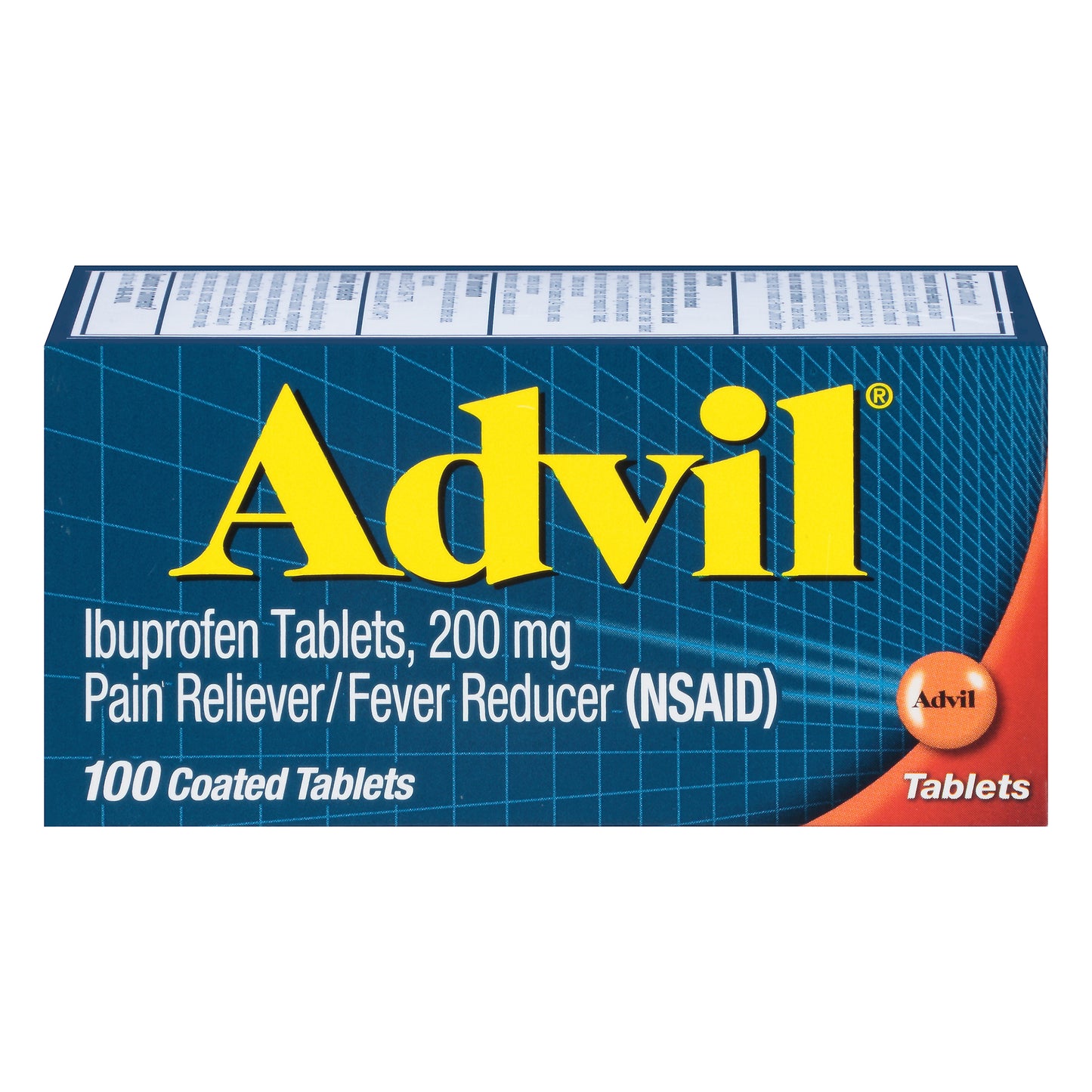 Advil 200 mg Coated Tablets Ibuprofen 100 ea