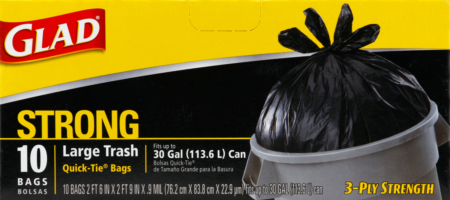 Glad Trash Bags 10 ea