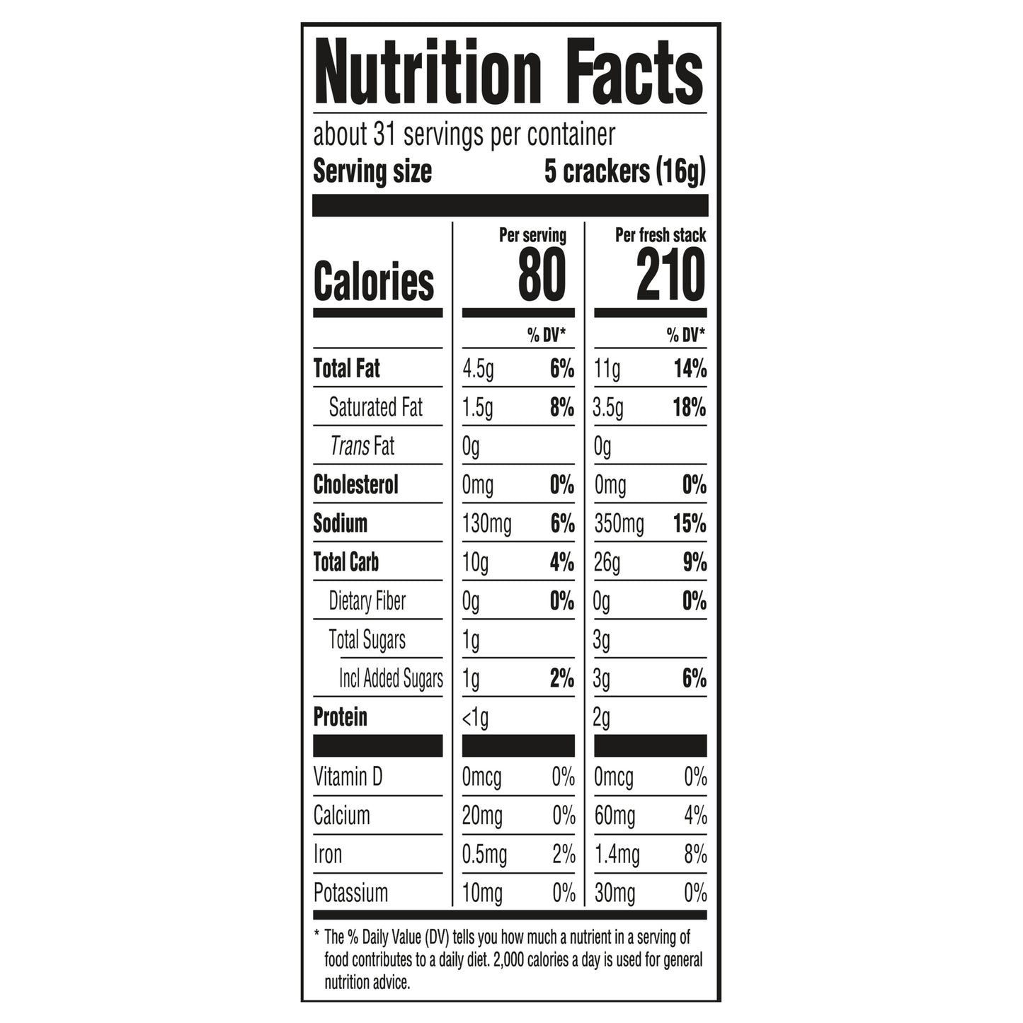 RITZ Fresh Stacks Original Crackers, Family Size, 17.8 oz