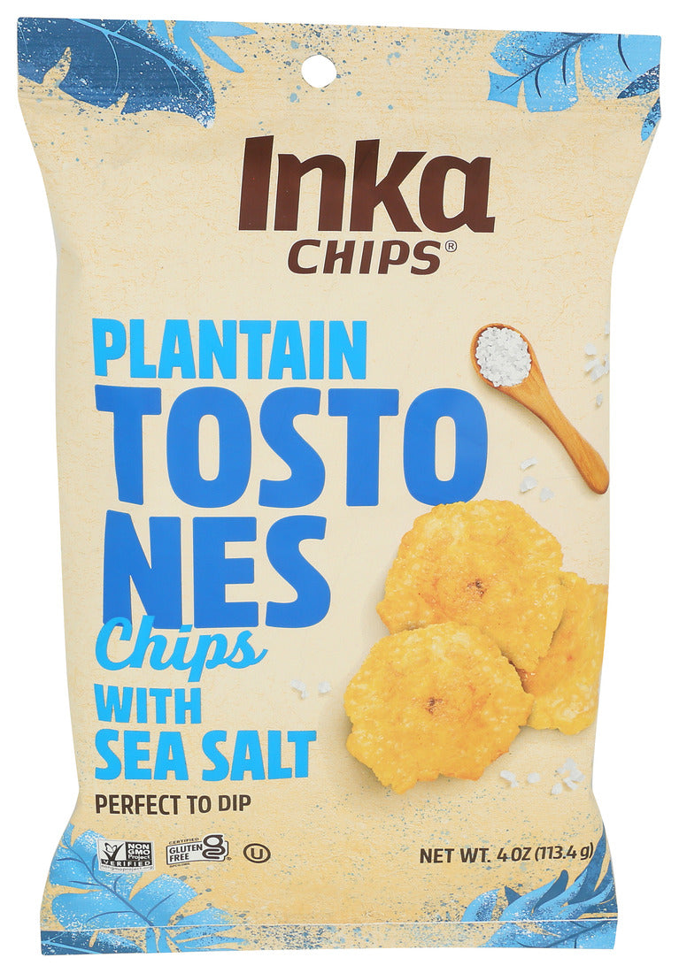 Inka Crops, Plantain Chips Tostones With Sea Salt, 4 Oz
