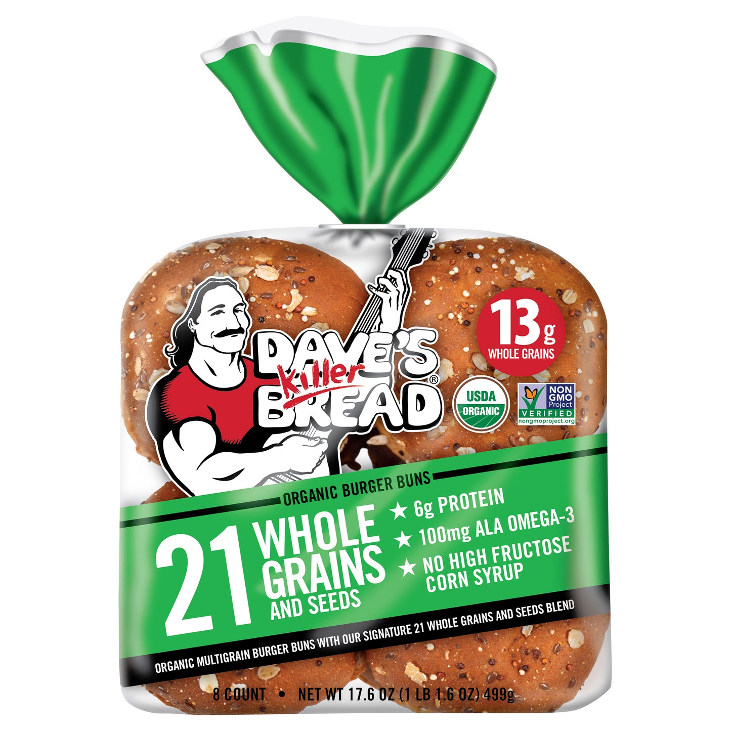 Dave's Killer Bread Organic 21 Whole Grains and Seeds Bread 8 ea