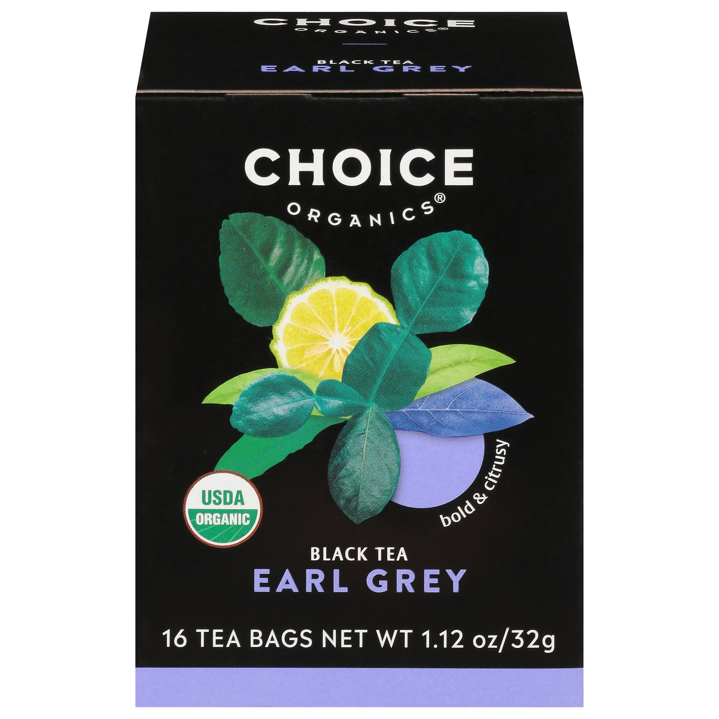Choice Organics Tea Bags Earl Grey Black 16 ea