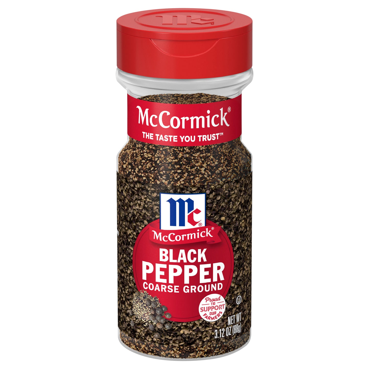 McCormick Black Pepper - Coarse Ground, 3.12 oz