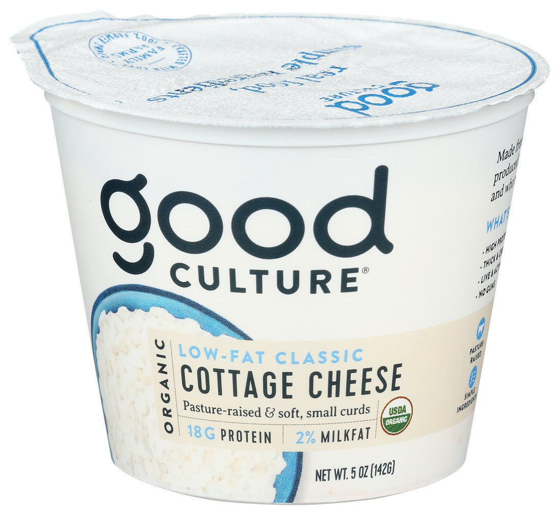 Good Culture, Organic Low Fat Classic Cottage Cheese, 5.3 Oz