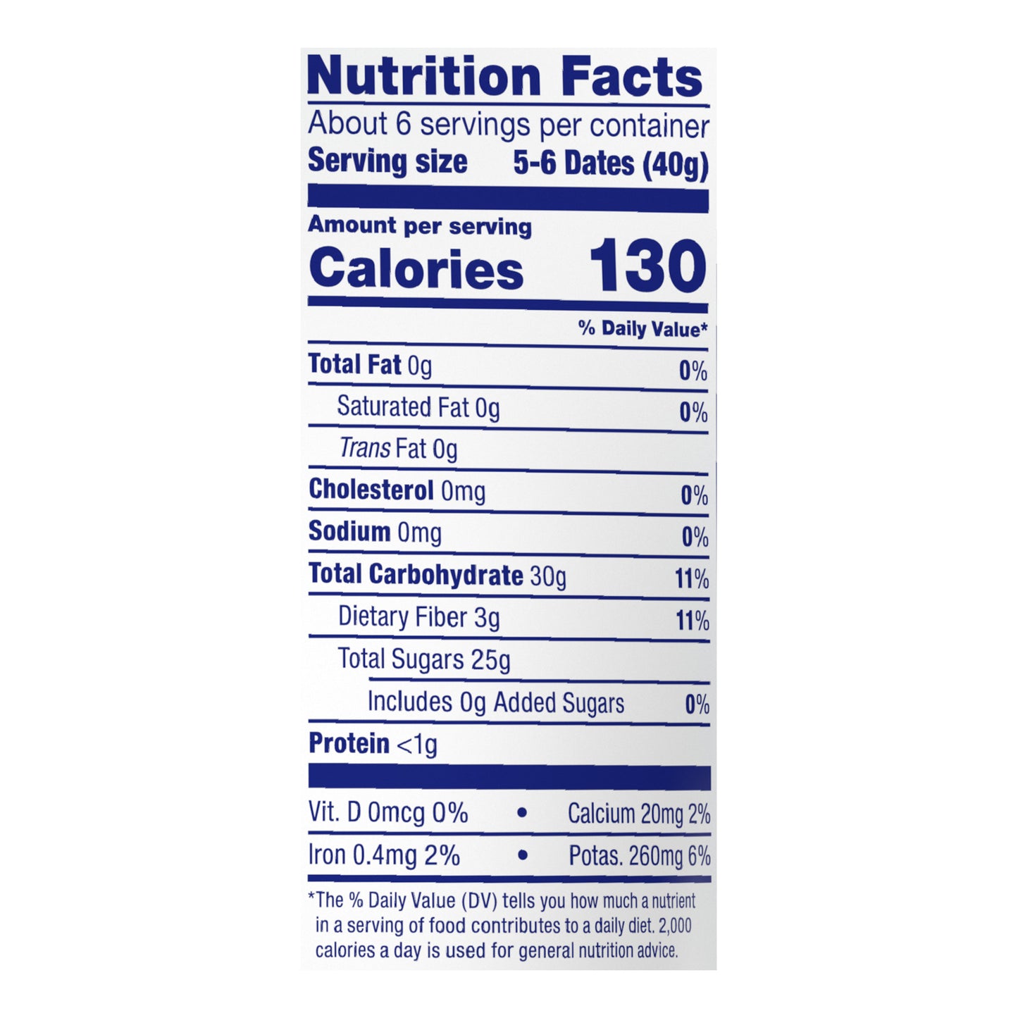 Dole Whole Pitted Dates 8 oz