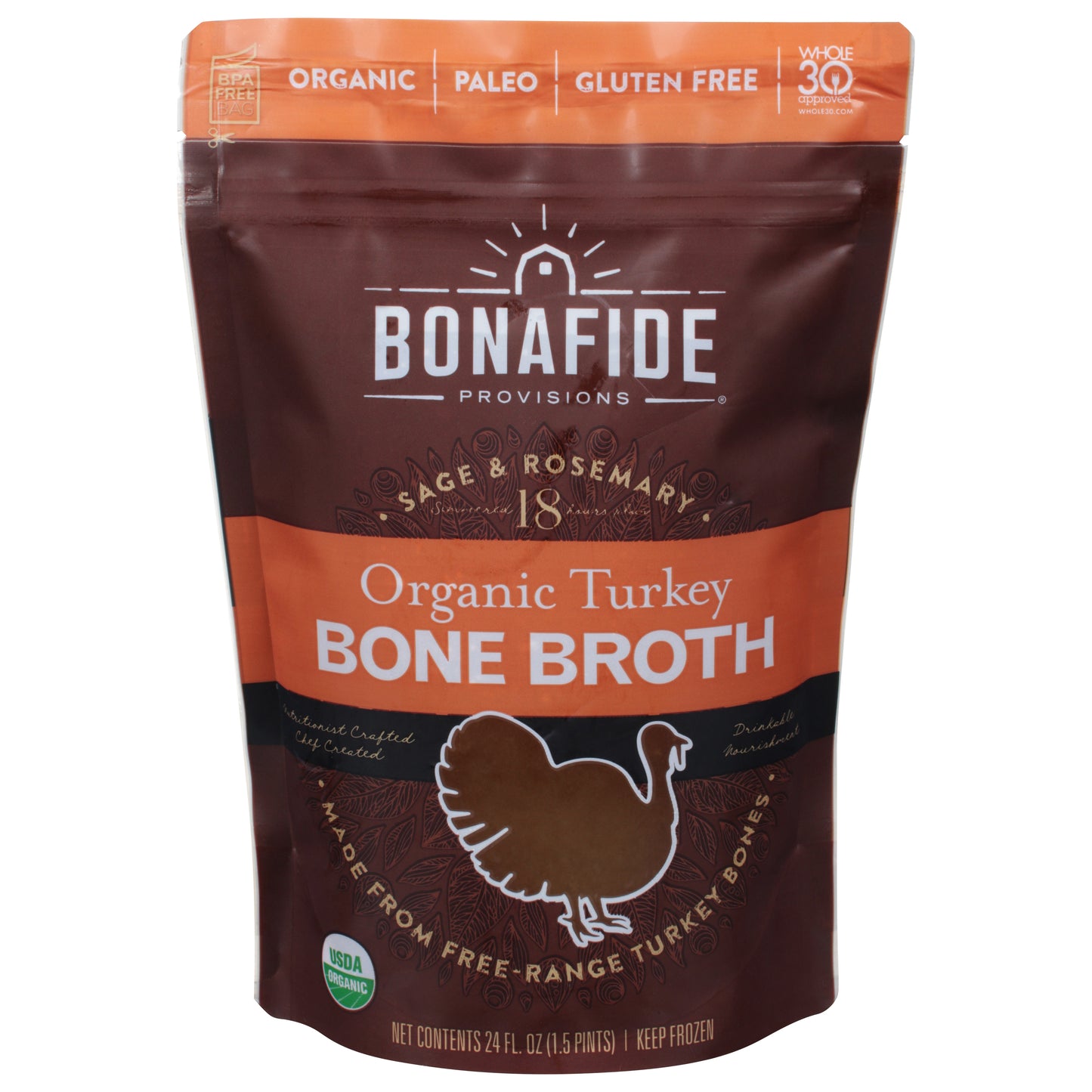 Bonafide Provisions Organic Turkey Bone Broth 24 fl oz