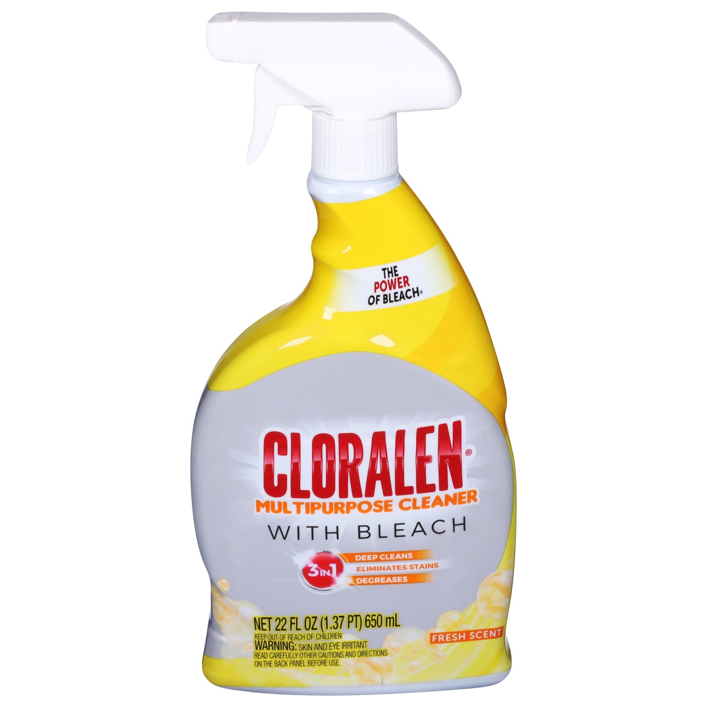 Cloralen 3 in 1 Fresh Scent Multipurpose Cleaner with Bleach 22 fl oz