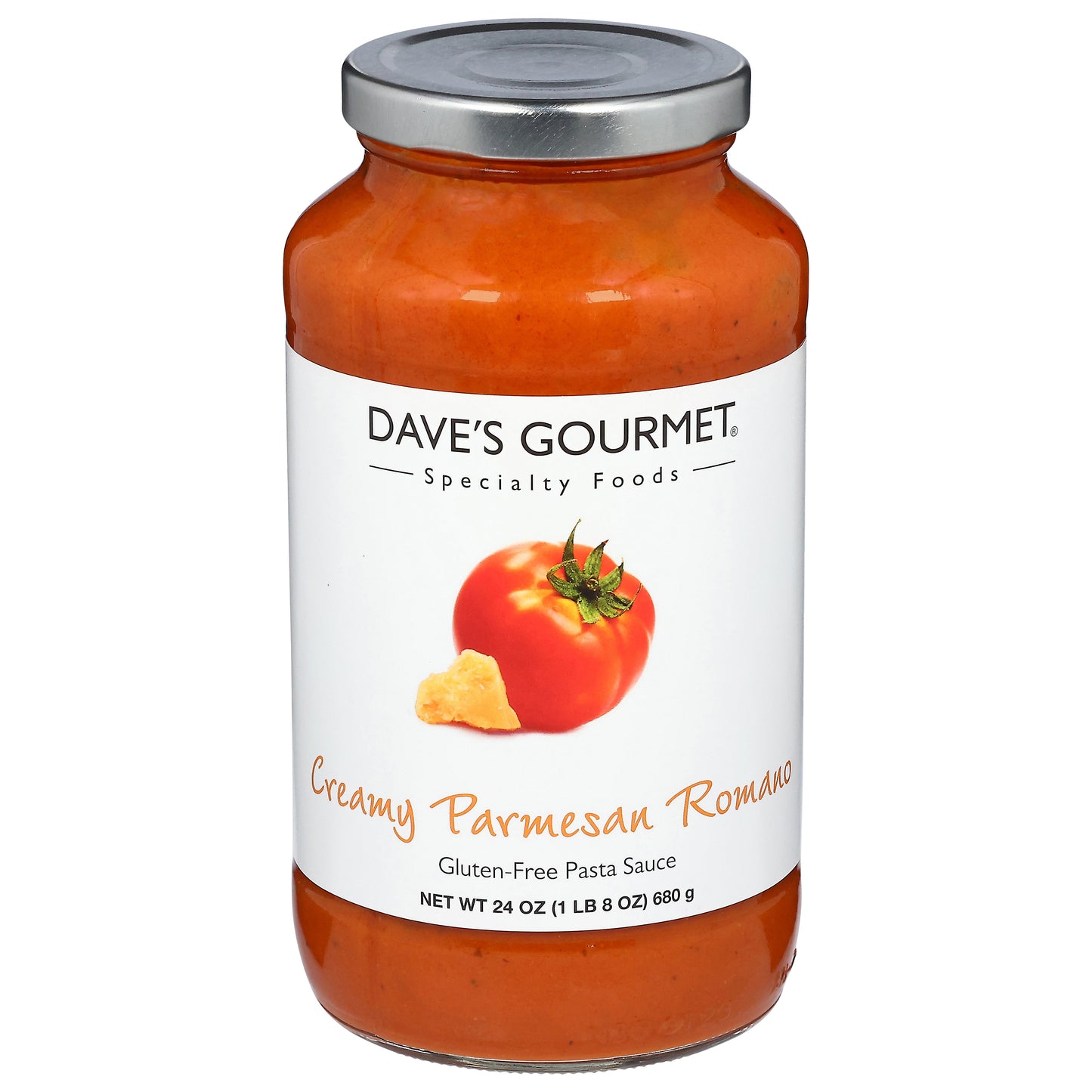 Dave's Gourmet Gluten-Free Creamy Parmesan Romano Pasta Sauce 24 oz