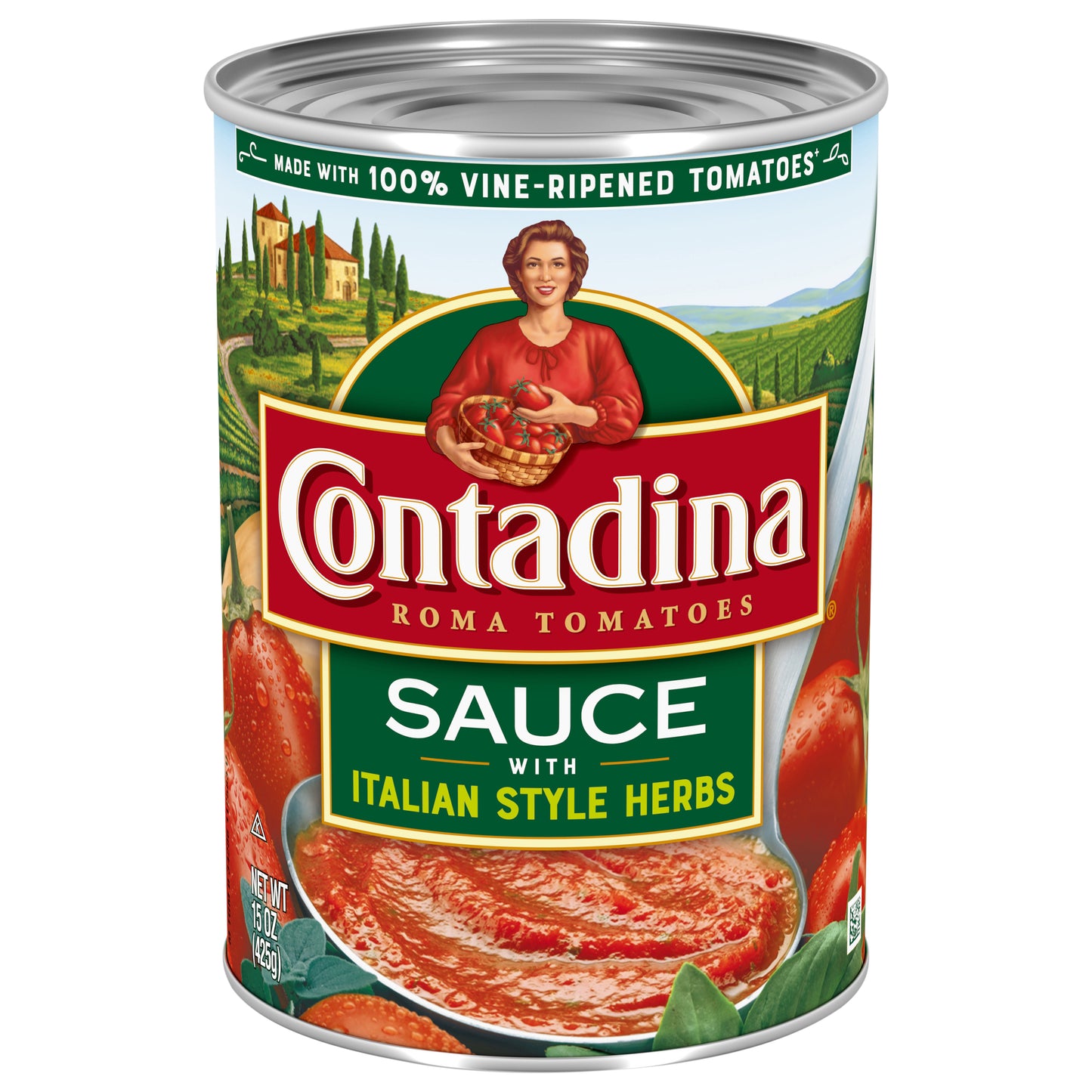 Contadina Tomato Sauce with Italian Herbs, 15 oz Can