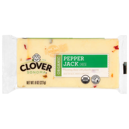 Clover Sonoma Organic Pepper Jack Cheese 8 oz