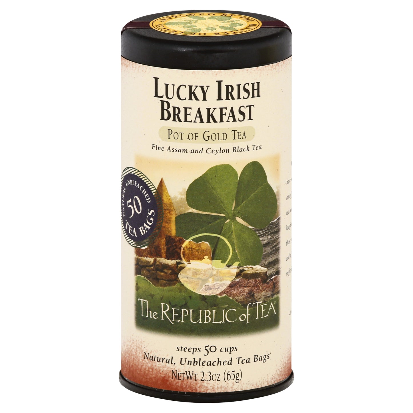 The Republic of Tea Bags Lucky Irish Breakfast Black Tea 50 ea