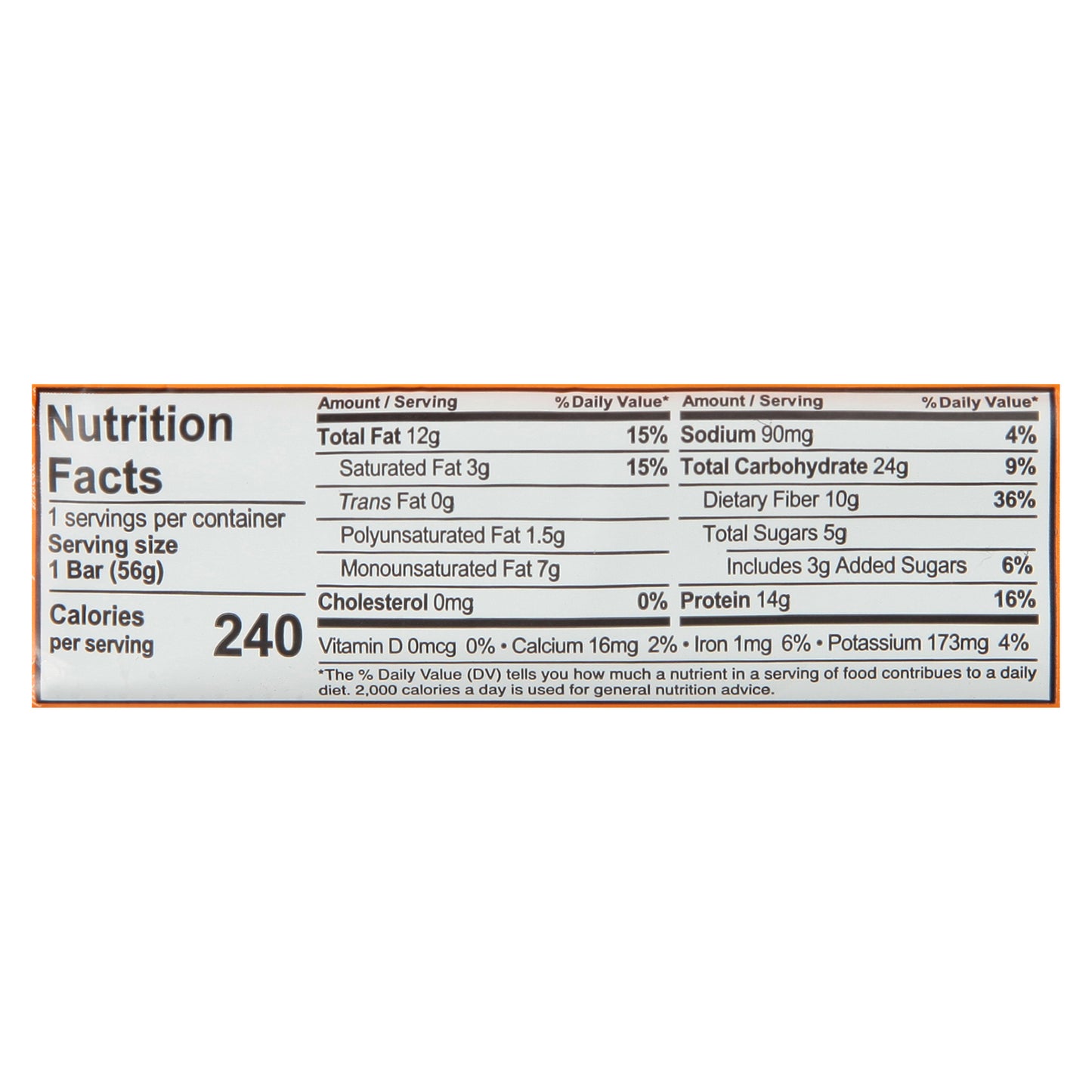 Aloha Organic Peanut Butter Chocolate Chip Protein Bar 1.98 oz