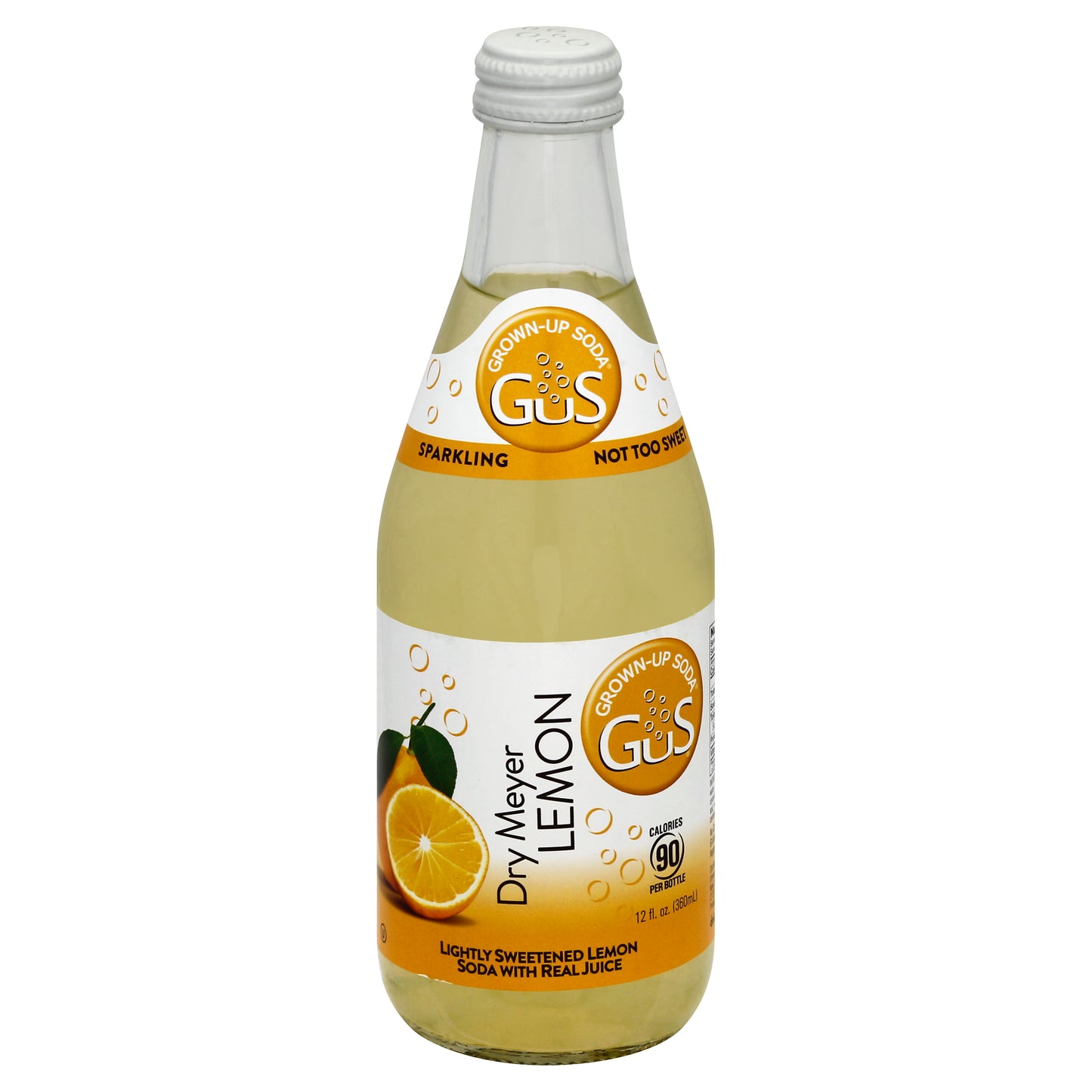 GuS Soda 12 oz - Lemon