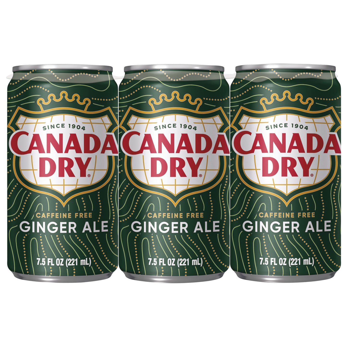 Canada Dry Ginger Ale Soda, 7.5 fl oz cans, 6 pack