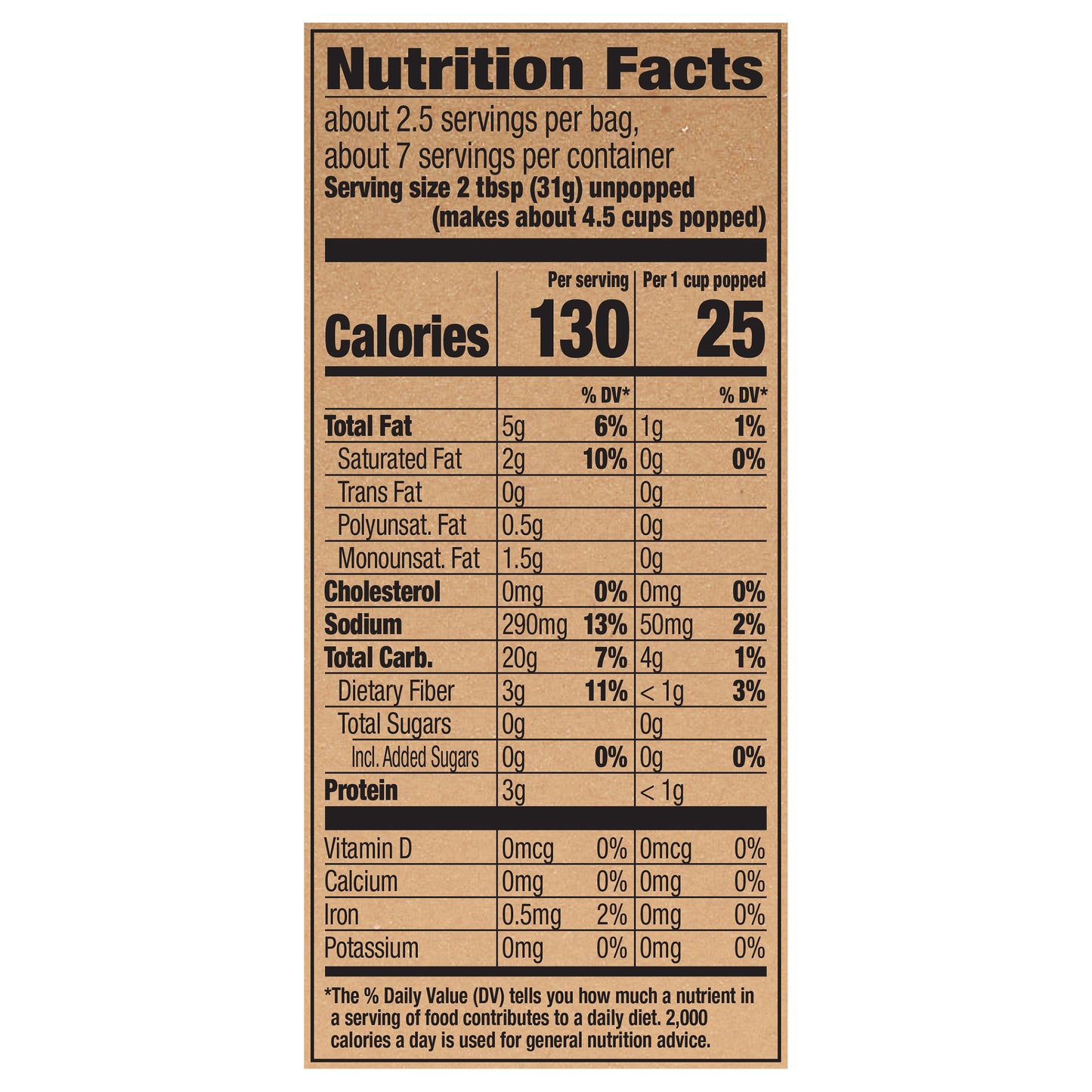 Orville Redenbacher's Naturals Light Classic Butter & Sea Salt Microwave Popcorn, 2.69 Ounce Classic Bag, 3-Count