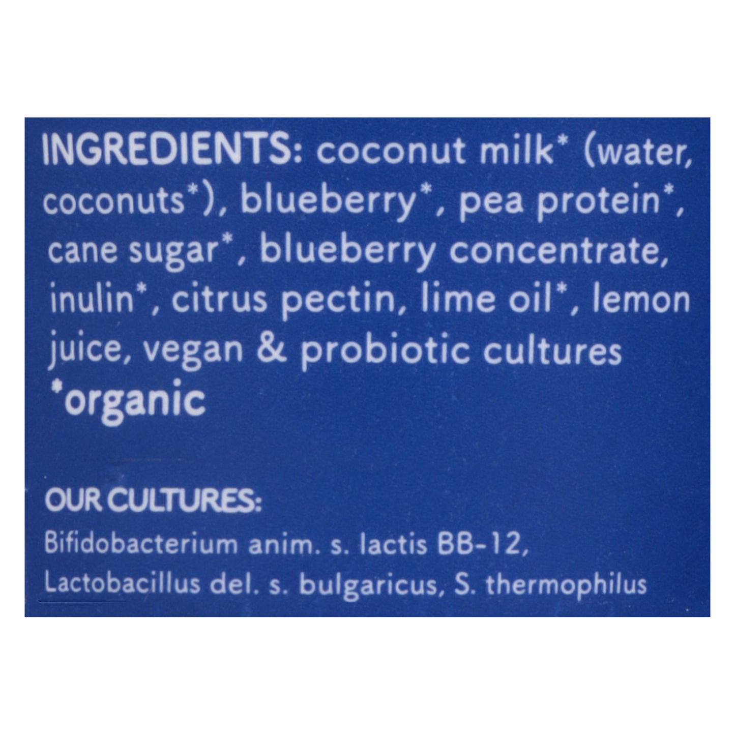 Cocojune Organic Greek-Style Cultured Coconut Blueberry Lemonade Yogurt 5 oz