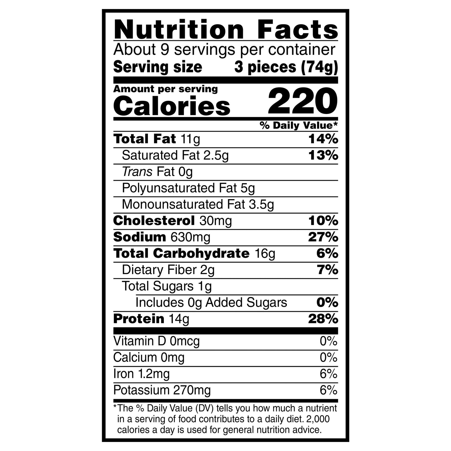 Fast Fixin'® Dino Chicken Bites, 24 oz (Frozen)