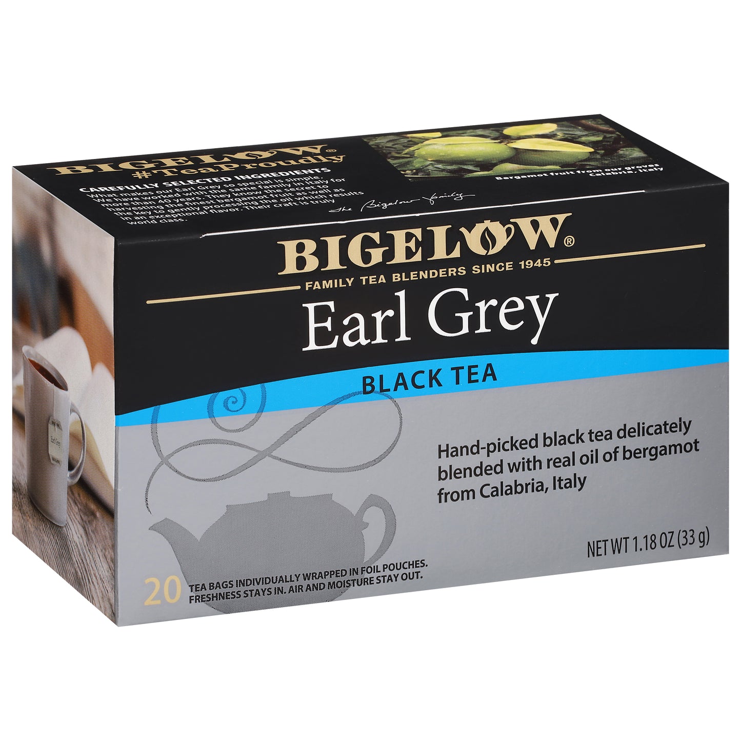 Bigelow Tea Bags Earl Grey Black Tea 20 ea