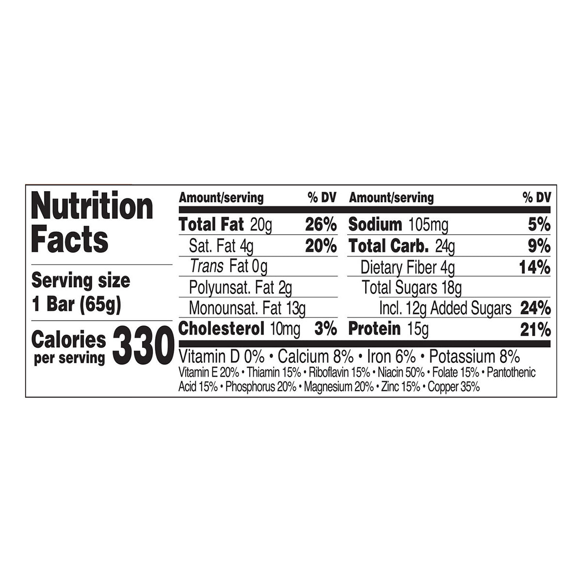 Perfect Bar Gluten-Free Dark Chocolate Chip Peanut Butter Refrigerated Protein Bar, 2.3 oz