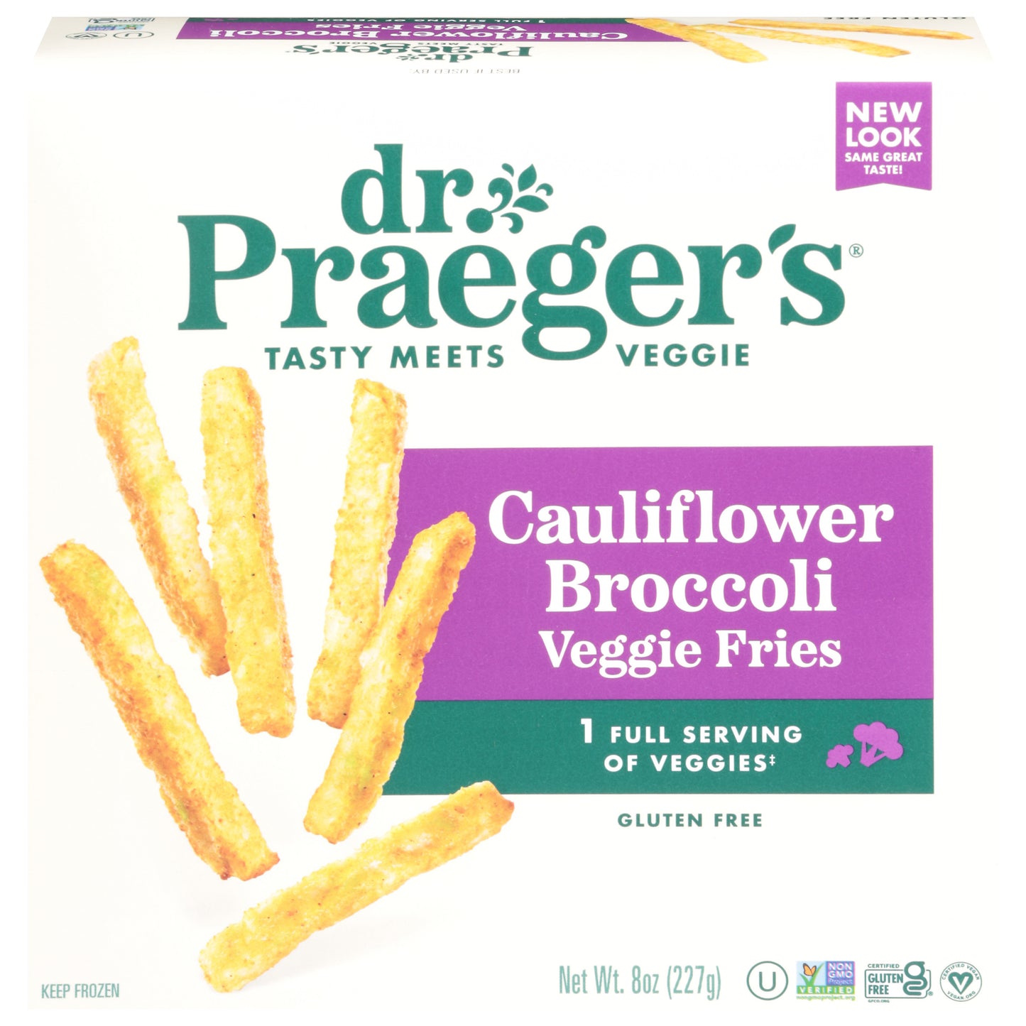 Dr. Praeger's Gluten Free Cauliflower Broccoli Veggie Fries 8 oz