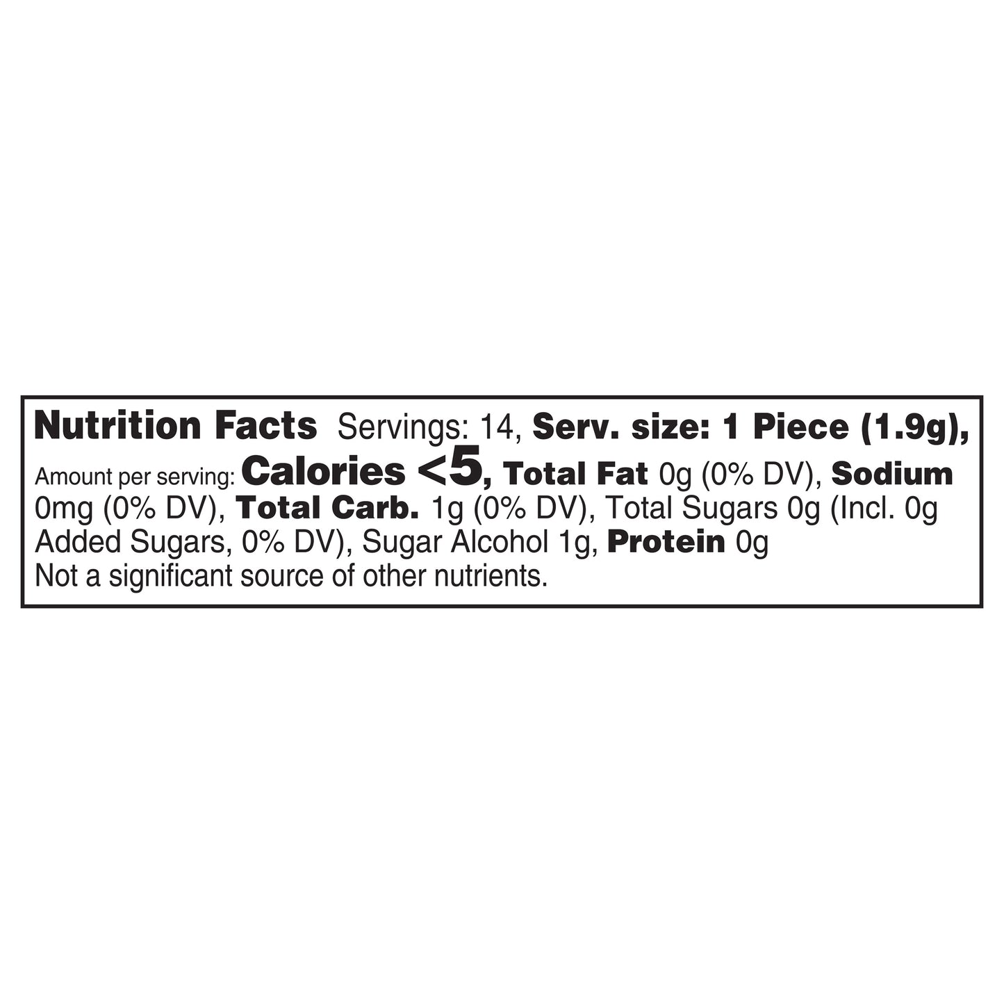 ORBIT Gum Bubblemint Sugar Free Chewing Gum, Single Pack, 14 Piece