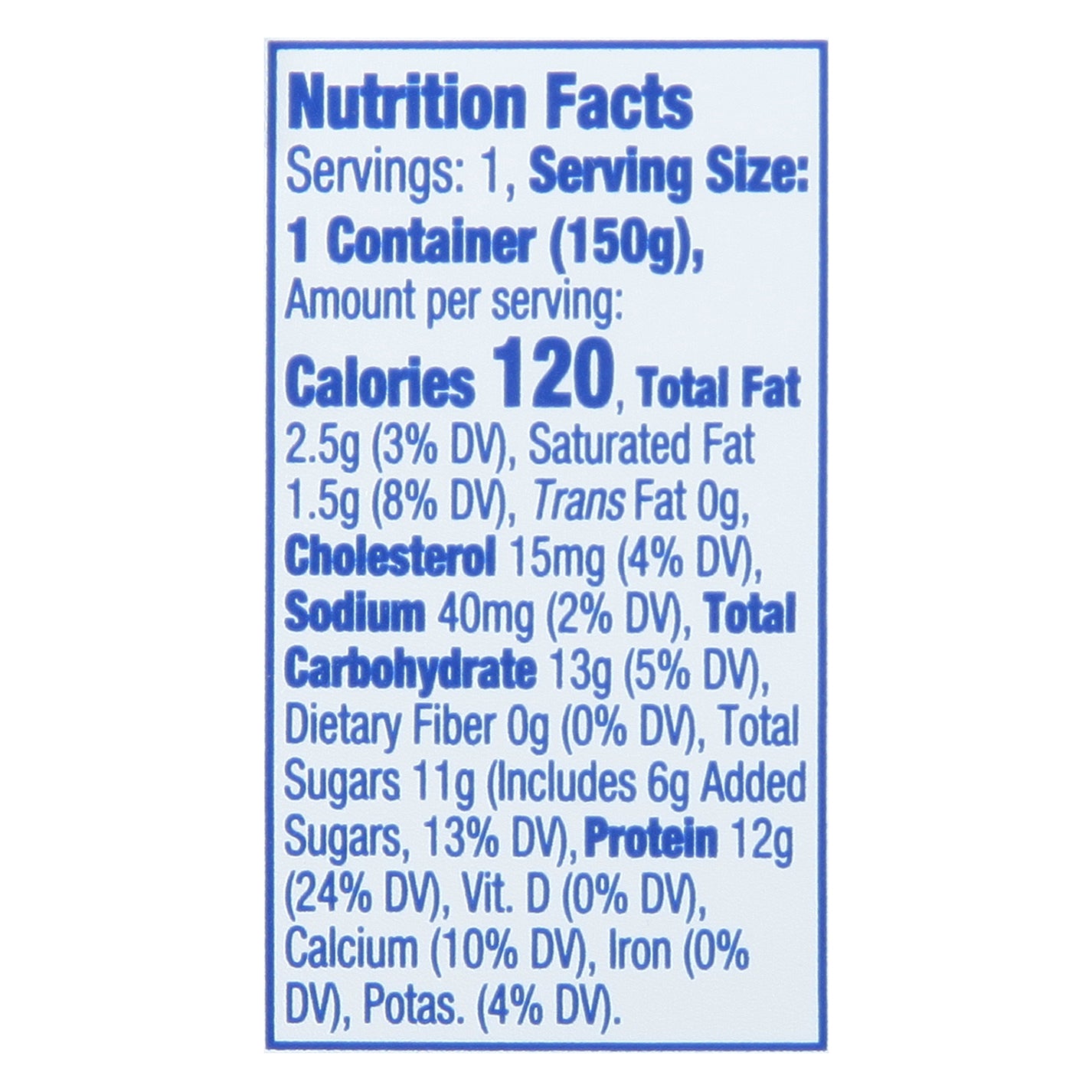 Fage Total Strained Greek Yogurt with Black Cherry 5.3 oz