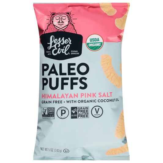 LesserEvil Organic Himalayan Pink Salt Paleo Puffs 5 oz