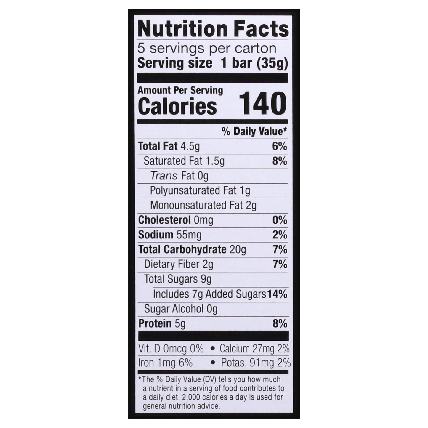 Kind Kids Chocolate Chip Bars 5 - 1.2 oz Bars