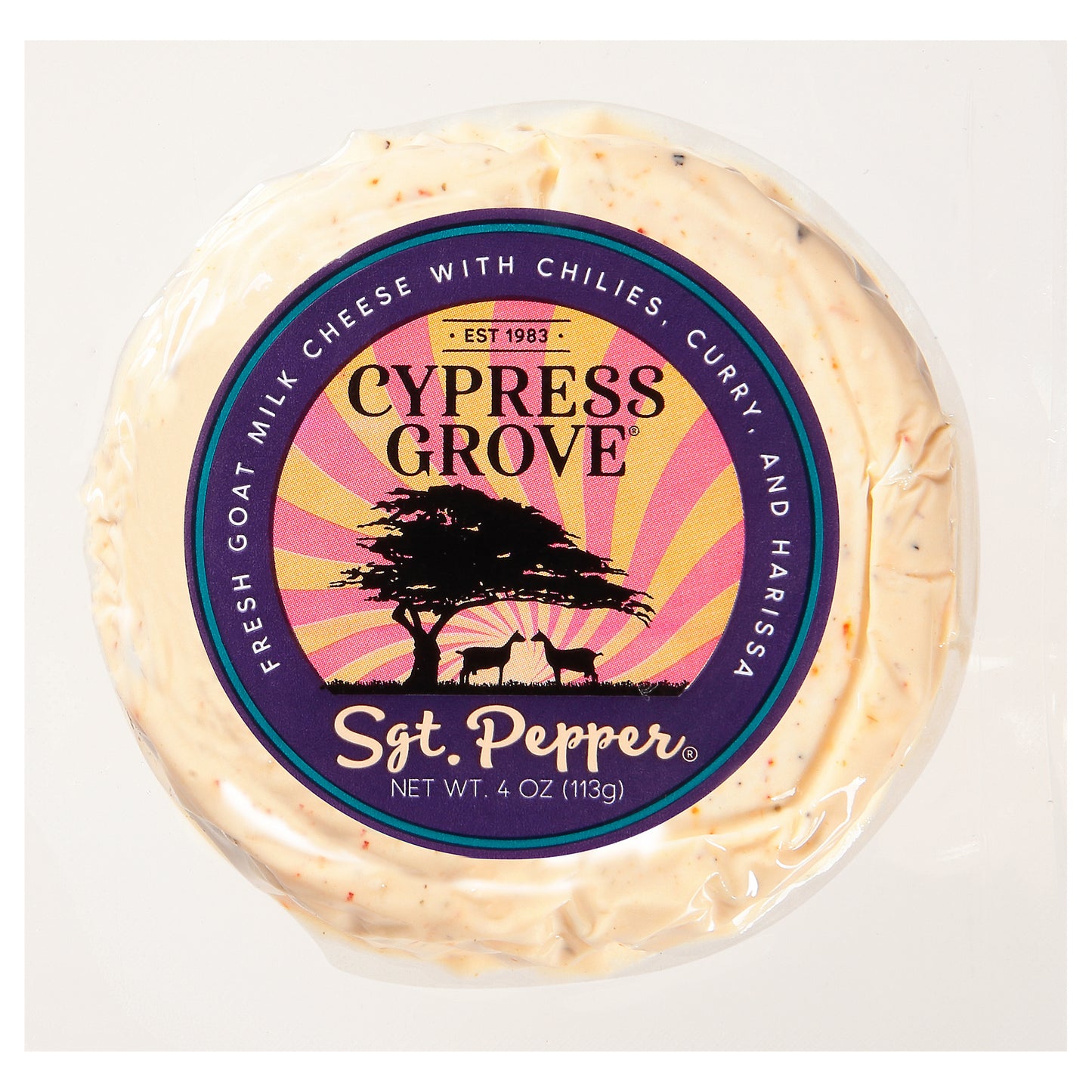 Cypress Grove Sgt. Pepper Fresh Goat Milk Cheese 4 oz