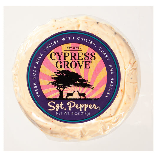 Cypress Grove Sgt. Pepper Fresh Goat Milk Cheese 4 oz