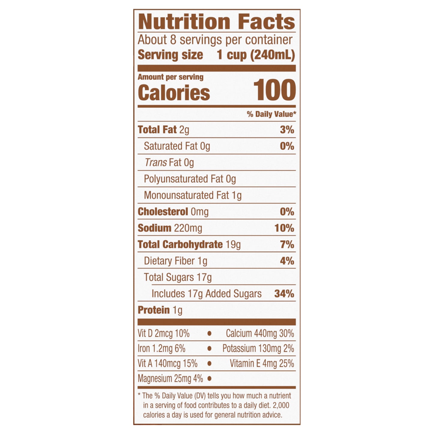 Silk Almond Milk, Dark Chocolate, Dairy Free, Gluten Free, 64 FL OZ Half Gallon