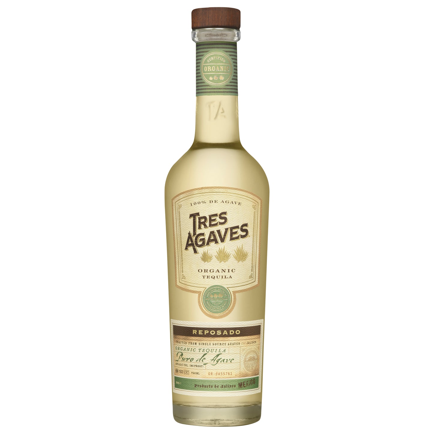 Tres Agaves Organic Reposado Tequila 750 ml