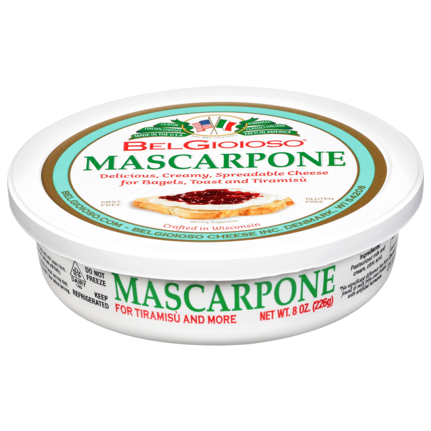 BelGioioso Mascarpone Spreadable Cheese 8 oz