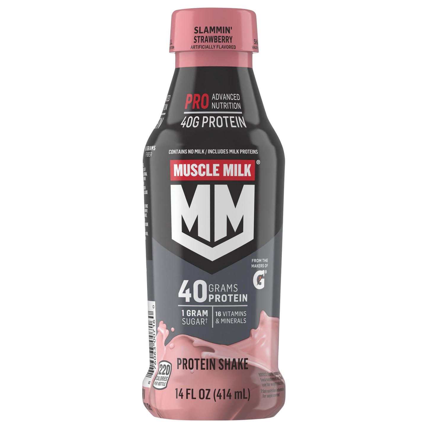 Muscle Milk Pro Advanced Nutrition Protein Shake Slammin' Strawberry 14 Fl Oz