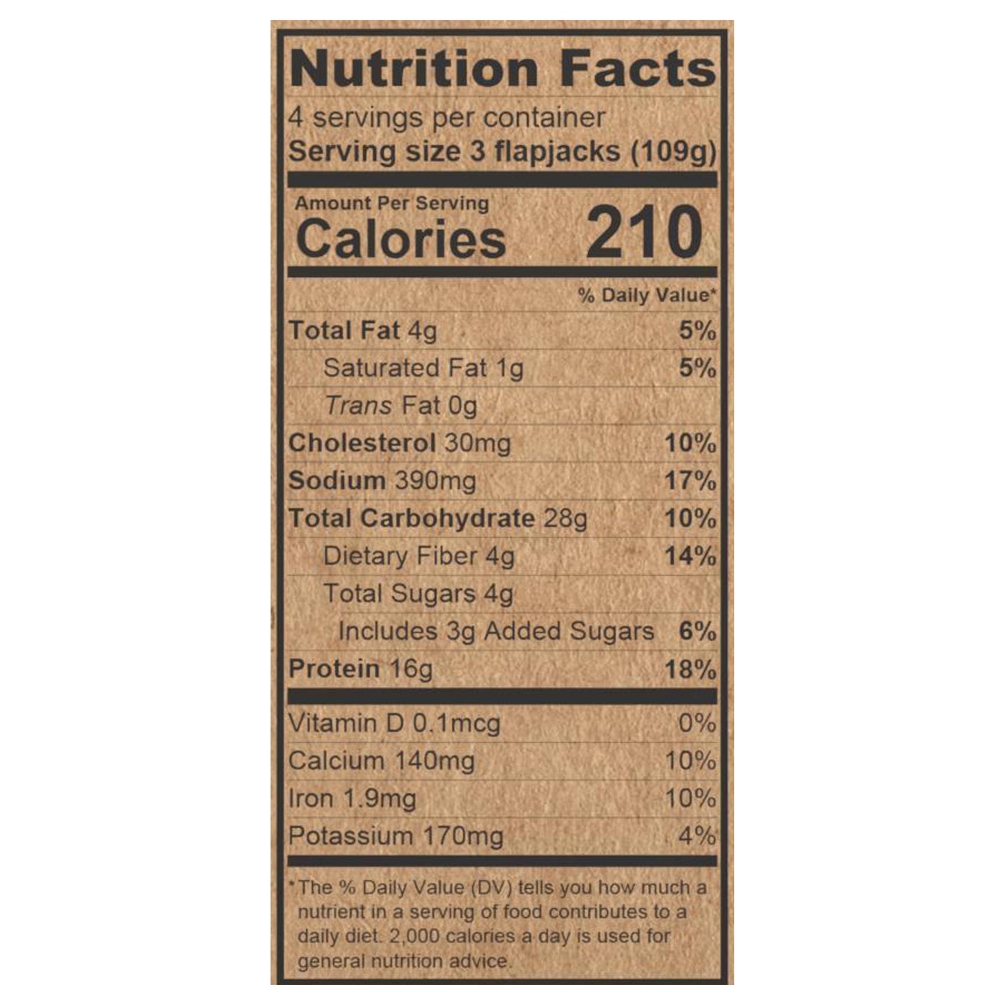 Power Flapjacks, Buttermilk, 15.38 oz/12 Ct