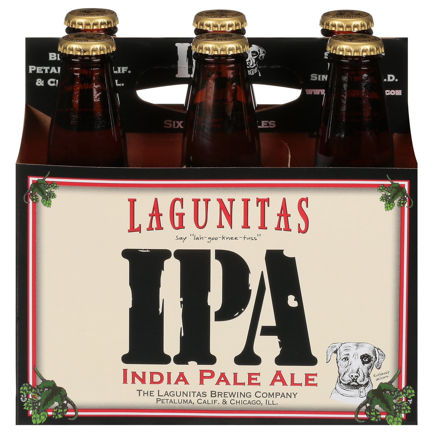 Lagunitas Brewing Co IPA Beer 6 ea