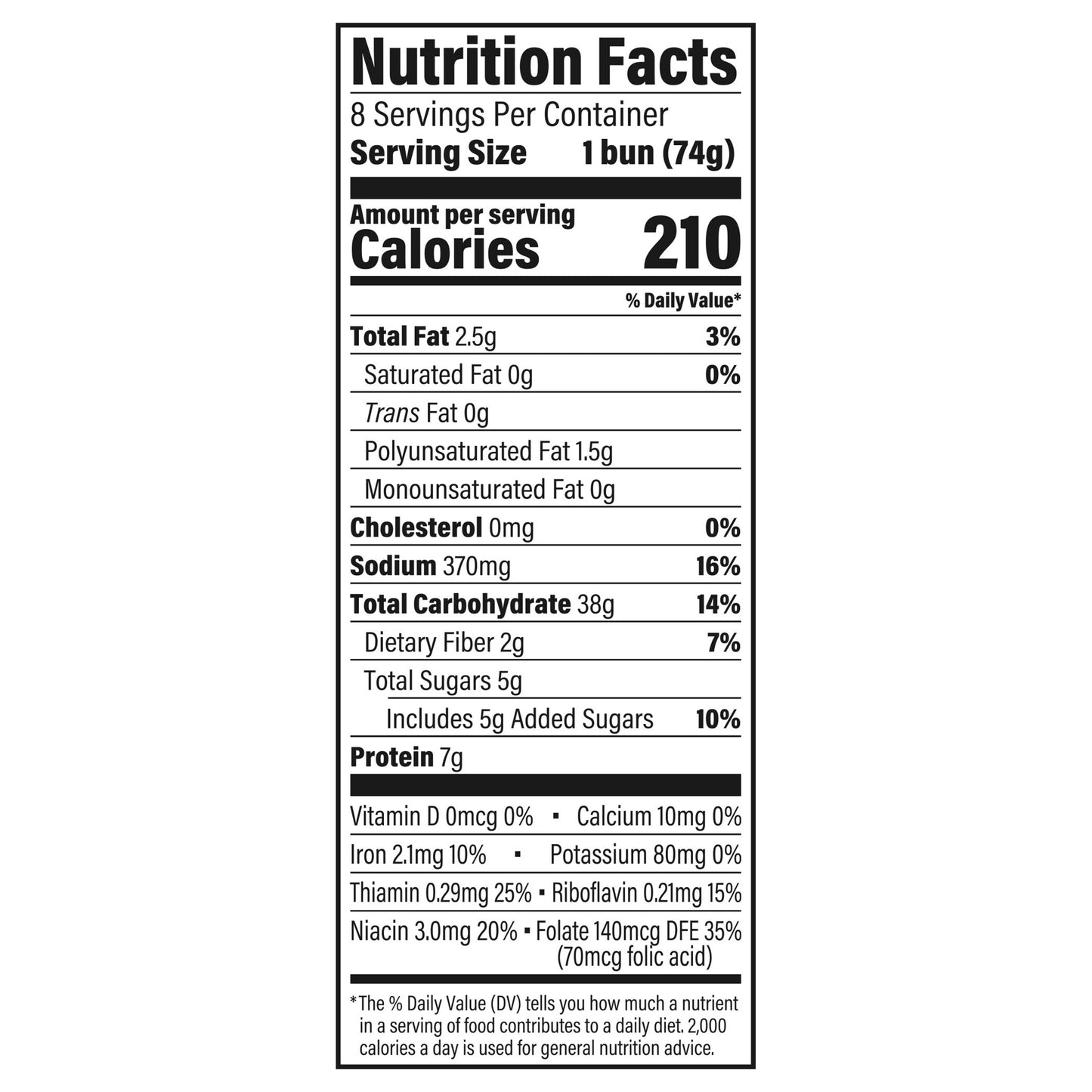 Oroweat Potato Buns, 8 count, 21 oz