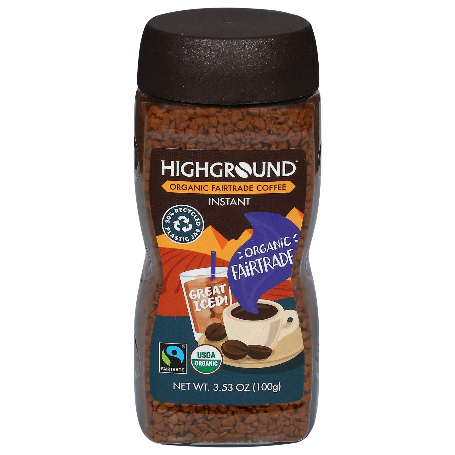 Highground Organic Instant Coffee 3.53 oz