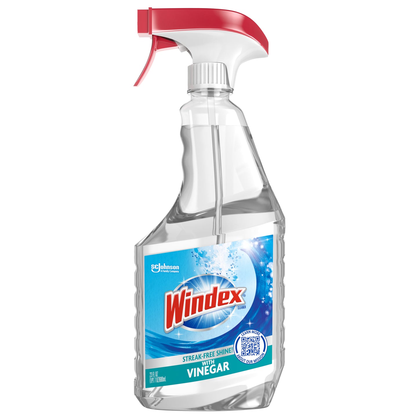 Windex® with Vinegar Glass Cleaner, Spray Bottle, 23 fl oz