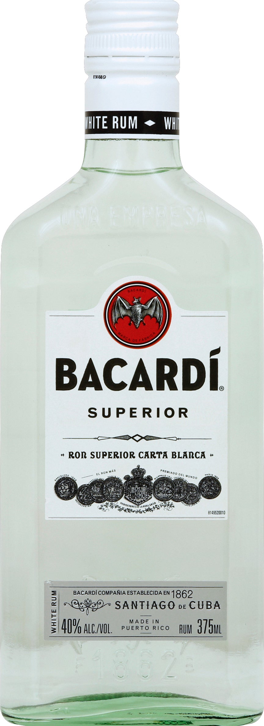 Bacardi Rum 375 ml - Superior