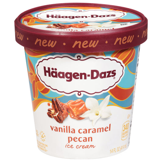 Haagen-Dazs Vanilla Caramel Pecan Ice Cream 14 fl oz