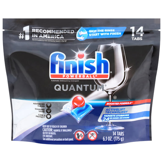 Finish Powerball Quantum Automatic Dishwashing Detergent 14 Tabs